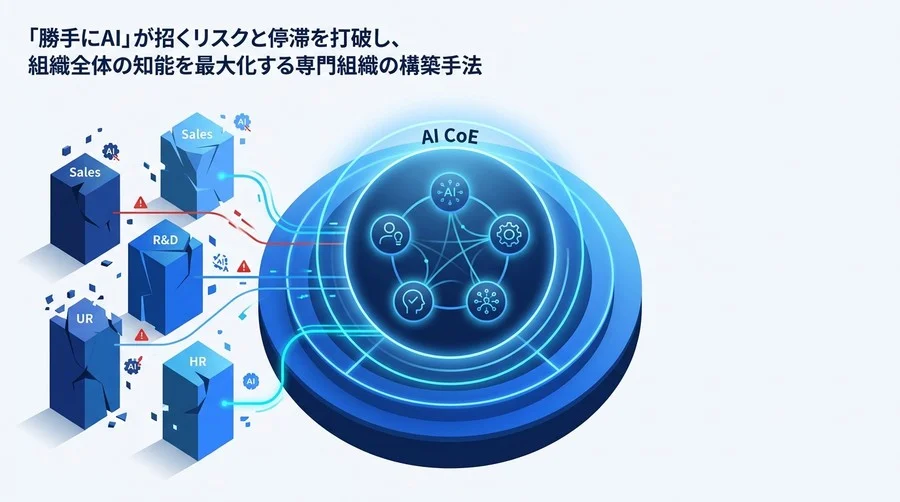 日本企業特有の縦割りを打破するAI CoE組織設計論：シャドーAI対策とガバナンス構築の実践アプローチ