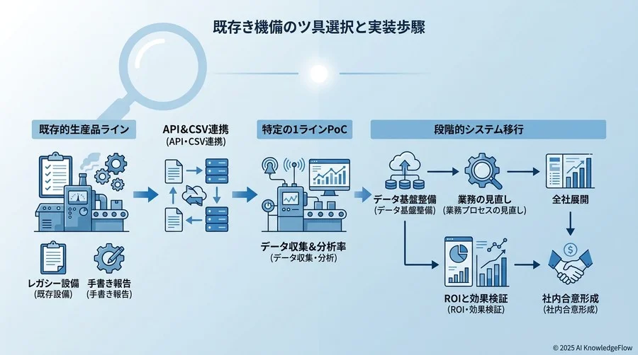 失敗しないツール選定と実装手順：既存設備を活かした段階的移行 - Section Image