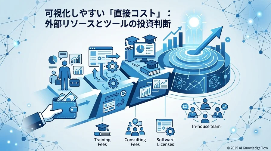 可視化しやすい「直接コスト」：外部リソースとツールの投資判断 - Section Image