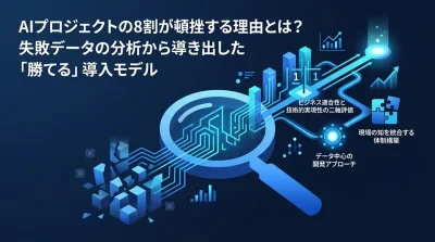 AIプロジェクトの8割が頓挫する理由とは？失敗データ分析から導き出した投資判断基準と勝てる導入モデル
