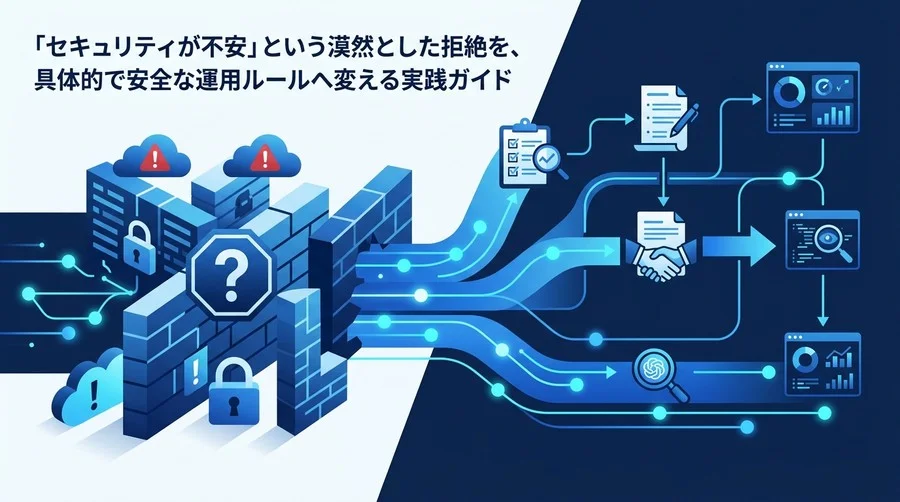「セキュリティが壁で進まない」を打破するAI導入の社内規定・運用ルール実践ガイド