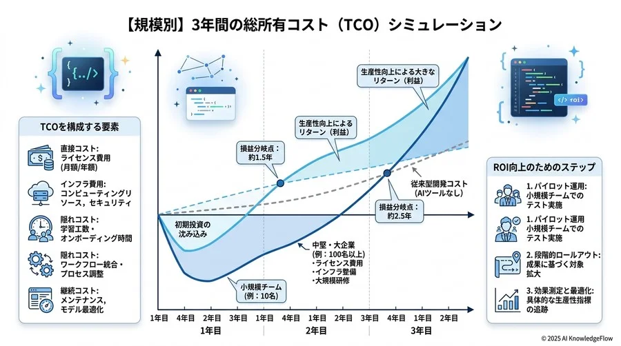 【規模別】3年間の総所有コスト（TCO）シミュレーション - Section Image 3