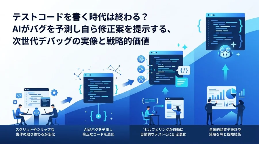 AIでテスト・デバッグはどう変わる？バグ予測と自律修正を支える次世代QA戦略