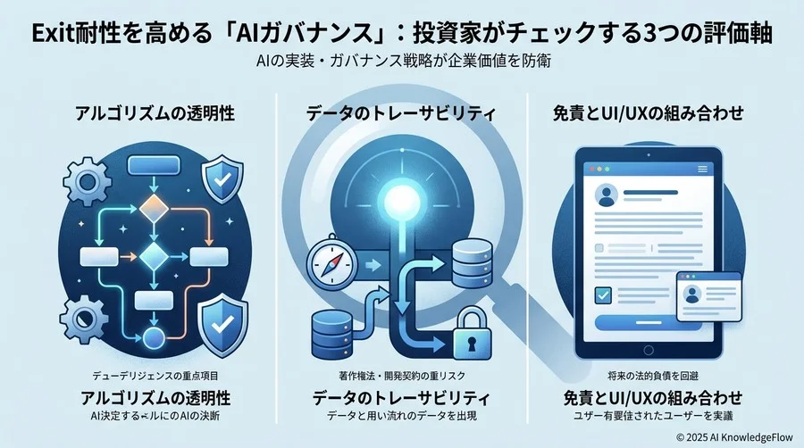 Exit耐性を高める「AIガバナンス」：投資家がチェックする3つの評価軸 - Section Image