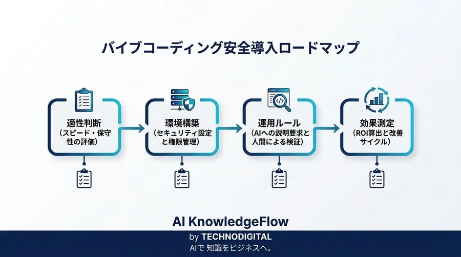 組織の武器に変える「バイブコーディング」導入判断と実践アプローチ - Conclusion Image