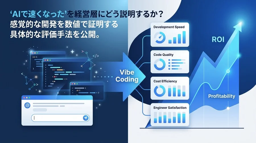 AI開発の「ノリ」を数値化。バイブコーディング導入の投資対効果を証明するKPI・ROI実践ガイド