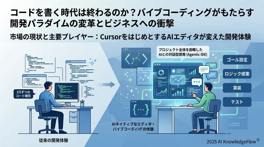 市場の現状と主要プレイヤー：CursorをはじめとするAIエディタが変えた開発体験 - Section Image