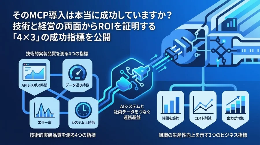 そのMCP連携は本当に成功していますか？技術と経営の両面からAI投資のROIを証明する「4×3」の評価指標