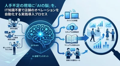 人手不足の現場に『AIの脳』を。IT知識不要で店舗オペレーションを自動化する実践導入プロセス