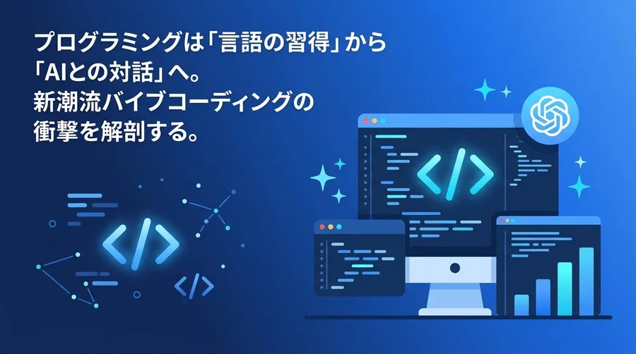 「コードを書かない」時代の新常識。バイブコーディングがもたらす事業開発のパラダイムシフト