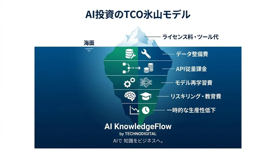 経営層を納得させるAI投資のTCO分析と費用対効果の可視化：ライセンス料に潜む『隠れコスト』の正体 - Conclusion Image