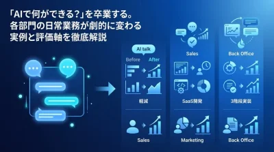 【実践ガイド】全社導入の罠を回避する部門別AIユースケース。現場主導で進める3フェーズと実装形態の比較評価