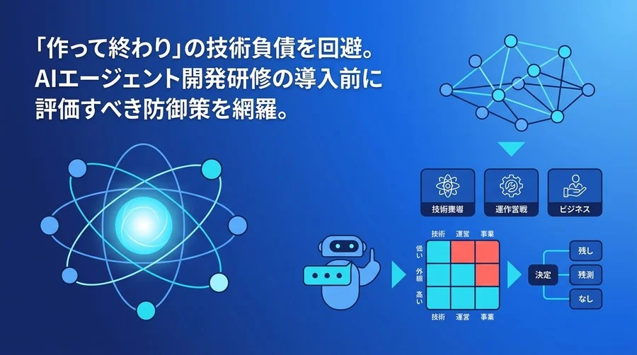 作って終わりを防ぐ。AIエージェント開発研修におけるリスク評価とガバナンス設計