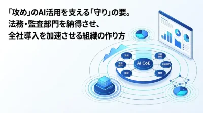 社内稟議の壁を突破する「AI CoE」組織設計：法務・監査部門を納得させるガバナンス構築とリスクアセスメント