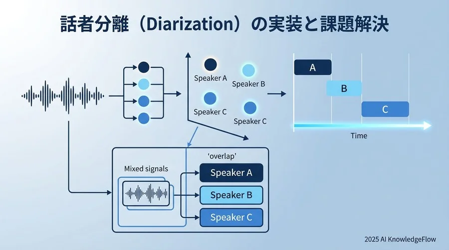 話者分離（Diarization）の実装と課題解決 - Section Image