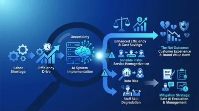 効率化の代償は顧客離れ？サービス業がAI導入で陥る「見えないリスク」と回避策