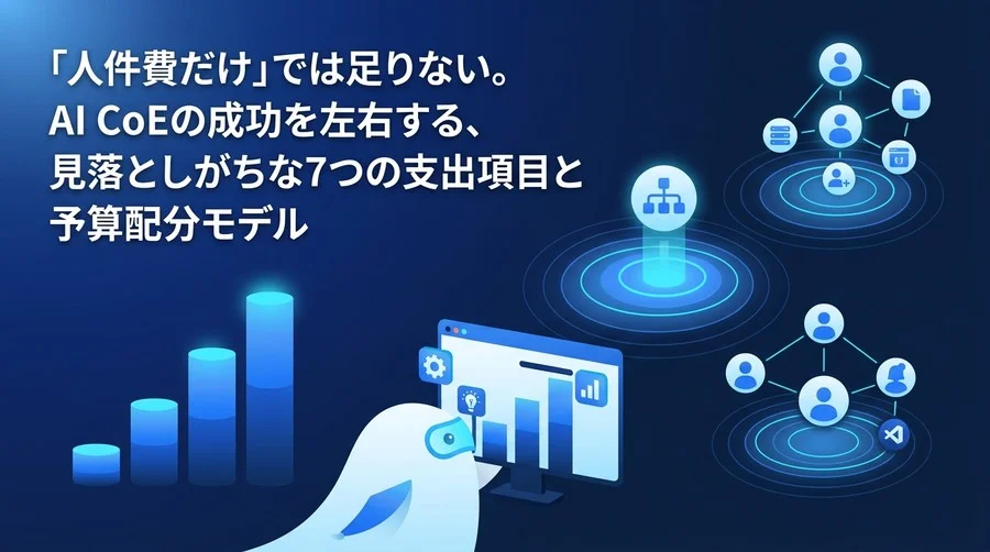 AI CoE組織設計の予算は「人件費」だけでは足りない。成功を左右する7つの支出項目とTCOシミュレーション