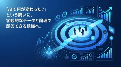 AIのROI測定・効果可視化ガイド｜定性効果を定量化する4つの評価レイヤーと算出ロジック