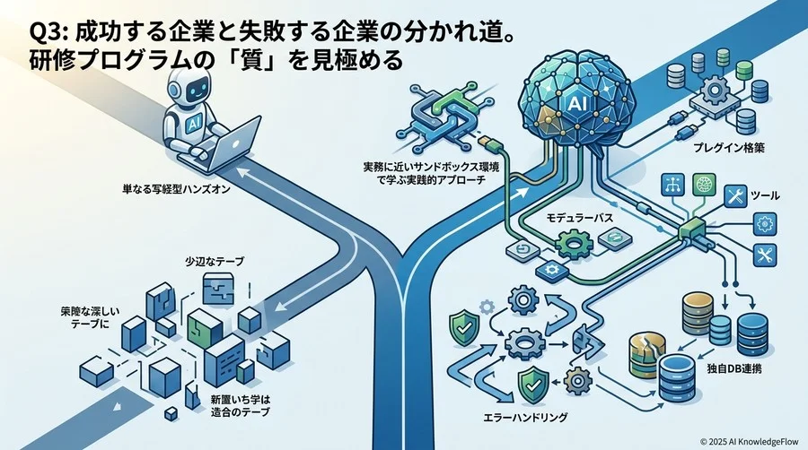 Q3: 成功する企業と失敗する企業の分かれ道。研修プログラムの「質」を見極める - Section Image