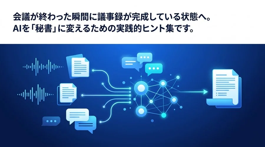 会議直後に議事録が完成。AI自動化で残業をなくす5つの実践的ヒント