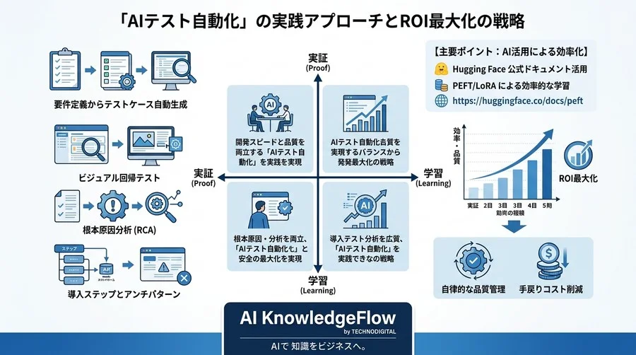 開発スピードと品質を両立する「AIテスト自動化」実践アプローチとROI最大化の戦略 - Conclusion Image