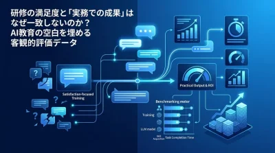 対話型AI研修のROIを暴く：満足度を捨て「実務アウトプット」で測る比較ベンチマーク