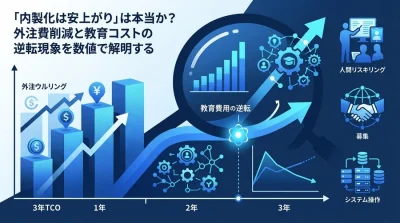 「内製化は安上がり」は本当か？外注費削減と教育コストの逆転現象を数値で徹底解明