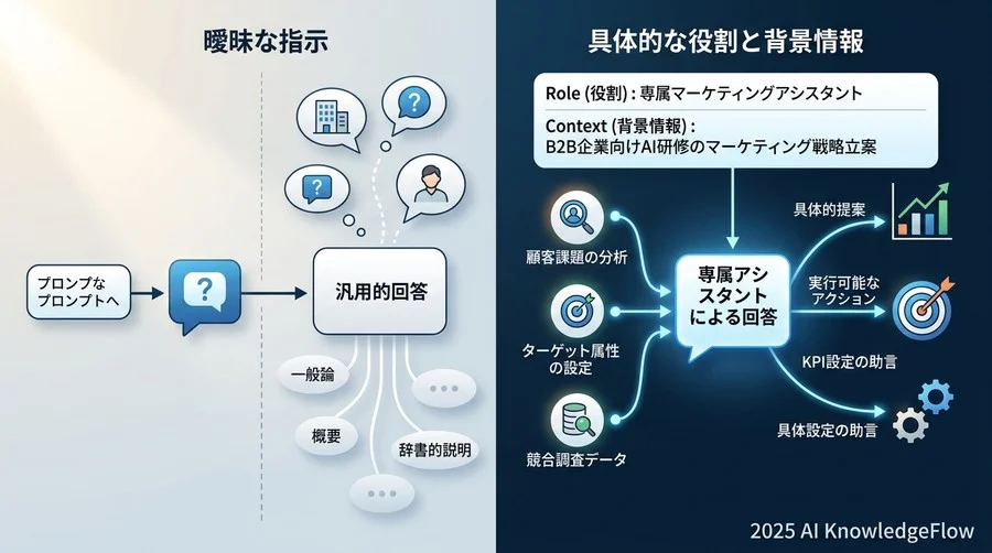 【失敗事例1】曖昧な指示が招く「汎用的すぎて使えない」回答の罠 - Section Image