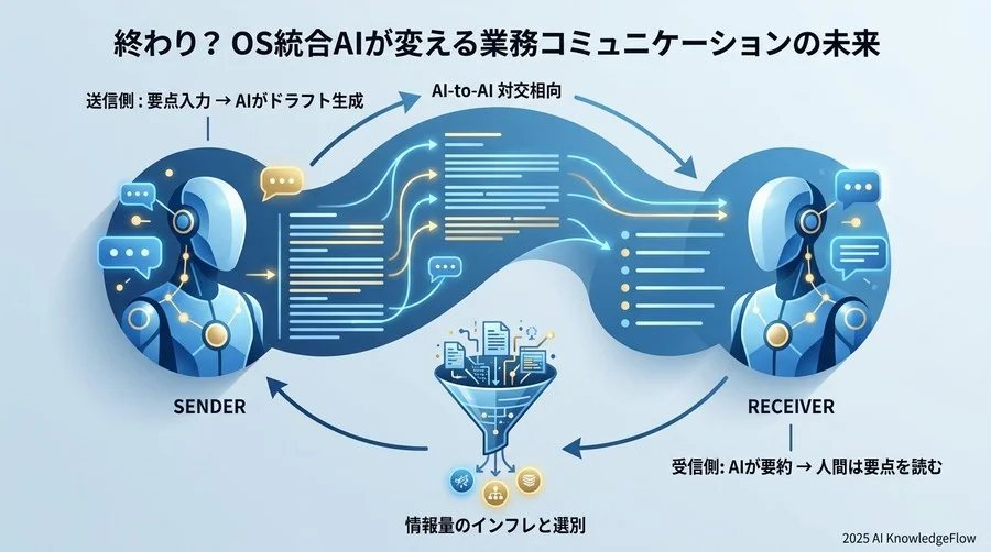 2025年の予測：ビジネスメールは「AIが書いてAIが要約する」時代へ - Section Image