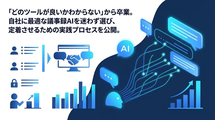 会議・議事録のAI自動化を成功させる実践アプローチ：ツール比較から定着までの3段階導入手順