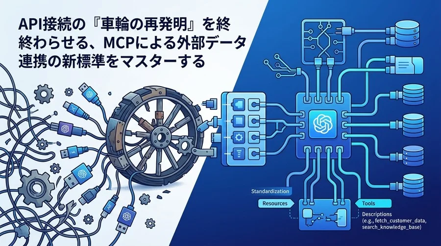API接続の「車輪の再発明」を終わらせる、MCP連携設計と実装の標準アプローチ