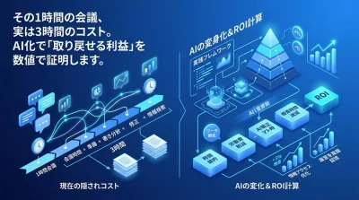 その1時間の会議、実は3時間のコスト。議事録AI自動化の「真のROI」を算出する実践アプローチ
