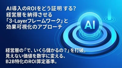 AI導入のROIをどう証明する？経営層を納得させる「3-Layerフレームワーク」と効果可視化のアプローチ
