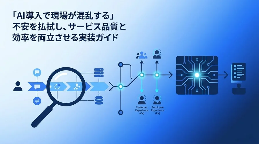 「現場の混乱」を防ぐサービス業のAI導入手順：サービス品質と業務効率を両立させる実践的ワークフロー構築