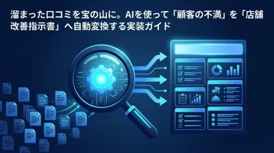溜まった口コミを宝の山に。AIで「顧客の不満」を「店舗改善指示書」へ自動変換する実践アプローチ