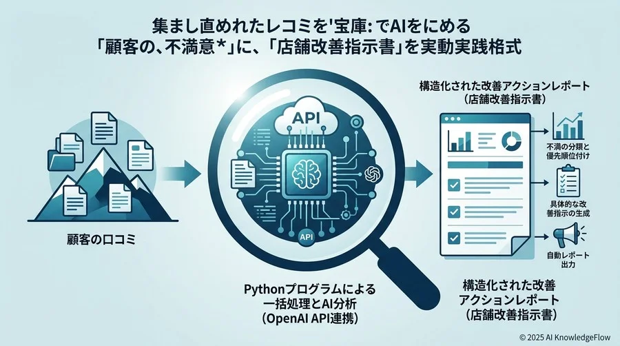 実装Part 2：口コミデータの一括処理と自動レポート生成 - Section Image