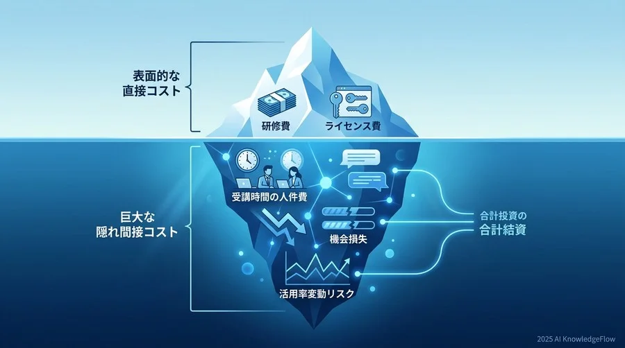 対話型AI研修におけるコスト構造の全容：隠れコストの可視化 - Section Image