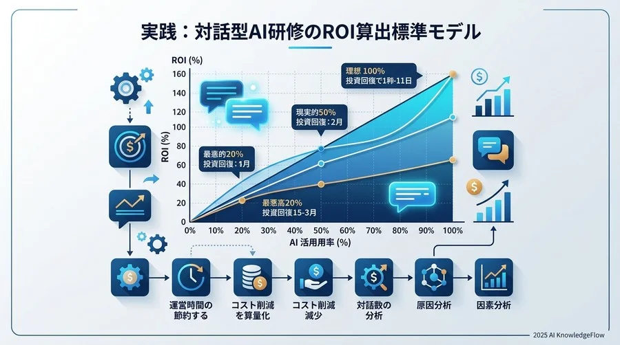 実践：対話型AI研修のROI算出標準モデル - Section Image