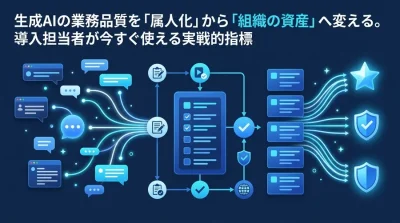生成AIの業務品質を組織の資産へ。導入担当者が今すぐ使えるプロンプト標準化チェックリスト