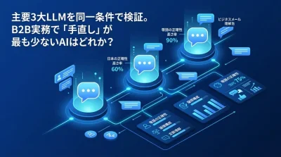 ビジネスメールAIツール比較：GPT-4o・Claude・Geminiの文章生成精度とB2B実務への適用評価