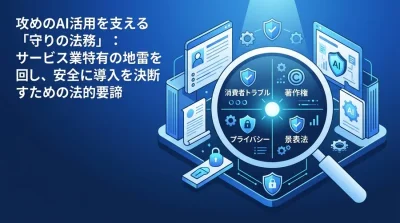 サービス業のAI導入を成功に導く法務ガバナンス設計｜法的地雷を回避する実践ガイド