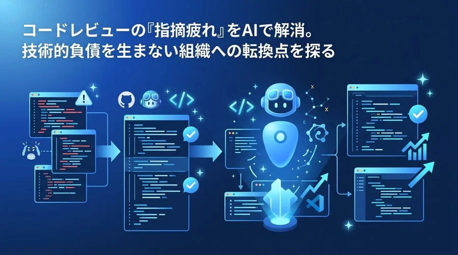 コードレビューの『指摘疲れ』をAIで解消。技術的負債を生まない組織への転換点