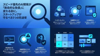 スピード優先のAI開発が致命的な負債に変わる前に。スタートアップ経営層が守るべきAI戦略とリスク管理