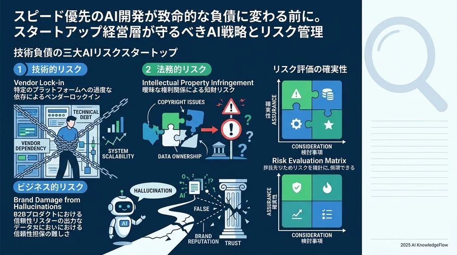 スタートアップを揺るがす3大AIリスク：技術・法務・ビジネスの視点から - Section Image