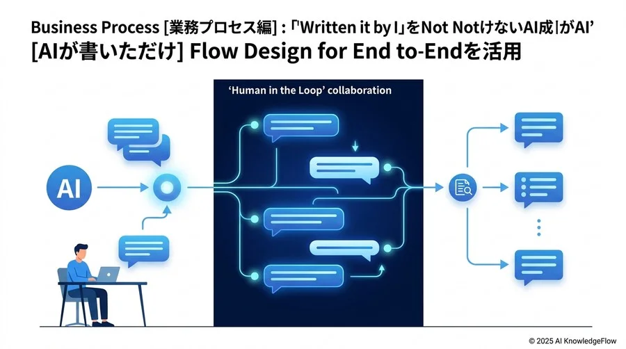 【業務プロセス編】「AIが書いただけ」で終わらせない活用フロー設計 - Section Image 3