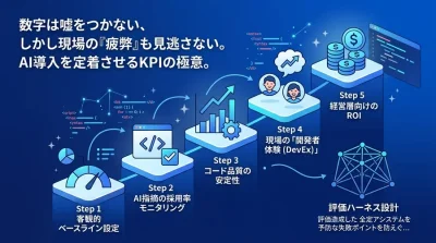AIコードレビュー定着の極意：現場の疲弊を防ぐ「5段階KPI」と評価ハーネス設計