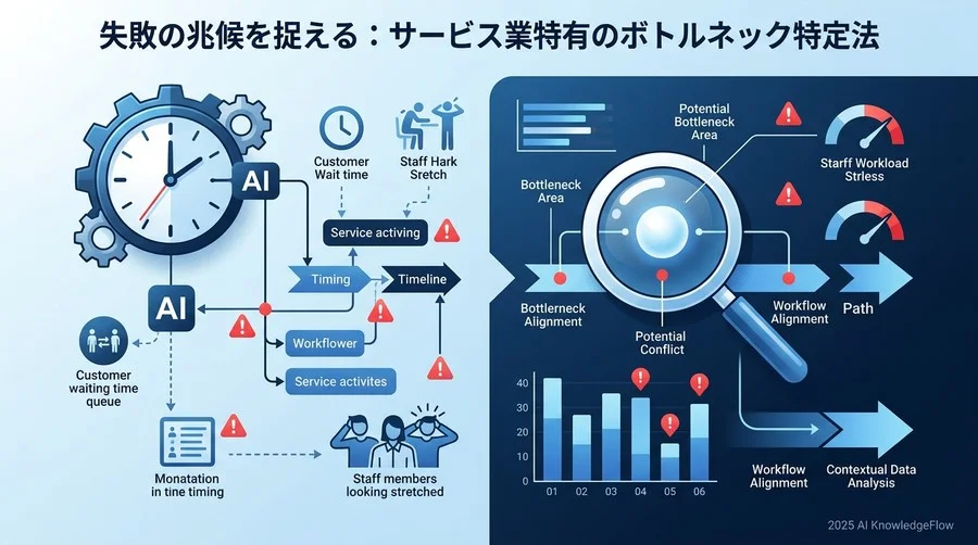 失敗の兆候を捉える：サービス業特有のボトルネック特定法 - Section Image