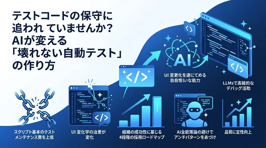 テストコードの保守に追われていませんか？AIが変える「壊れない自動テスト」の作り方