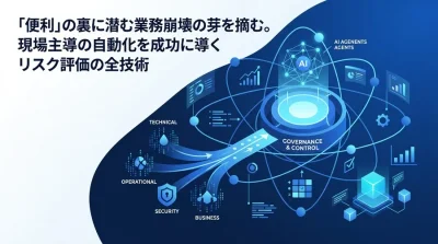 「便利」の裏に潜む業務崩壊の芽を摘む。現場主導の自動化を成功に導くリスク評価とガバナンス構築の全技術