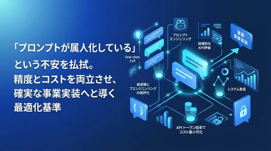 「プロンプト属人化」からの脱却：AI運用における精度・コスト・リスクの最適化基準